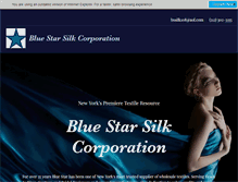 Tablet Screenshot of bluestarsilk.com